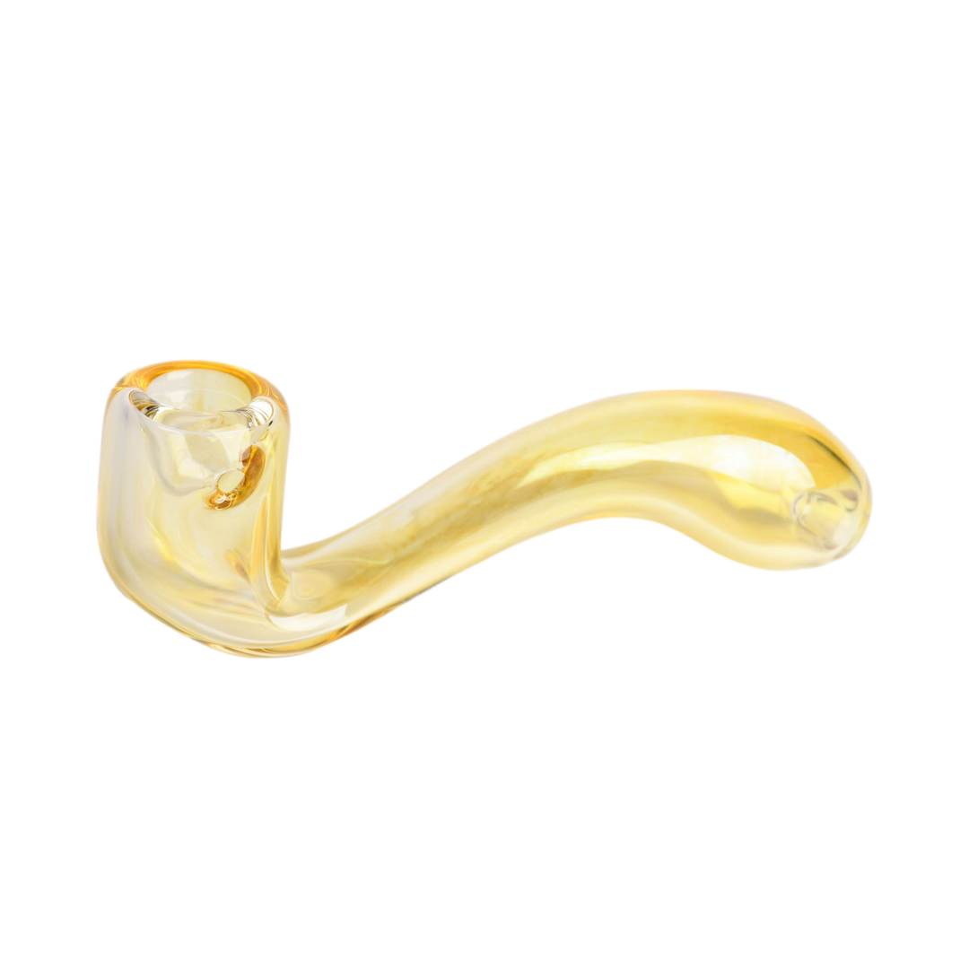Color Changing | Red Eye Glass 5.5" Sherlock Hand Weed Pipe