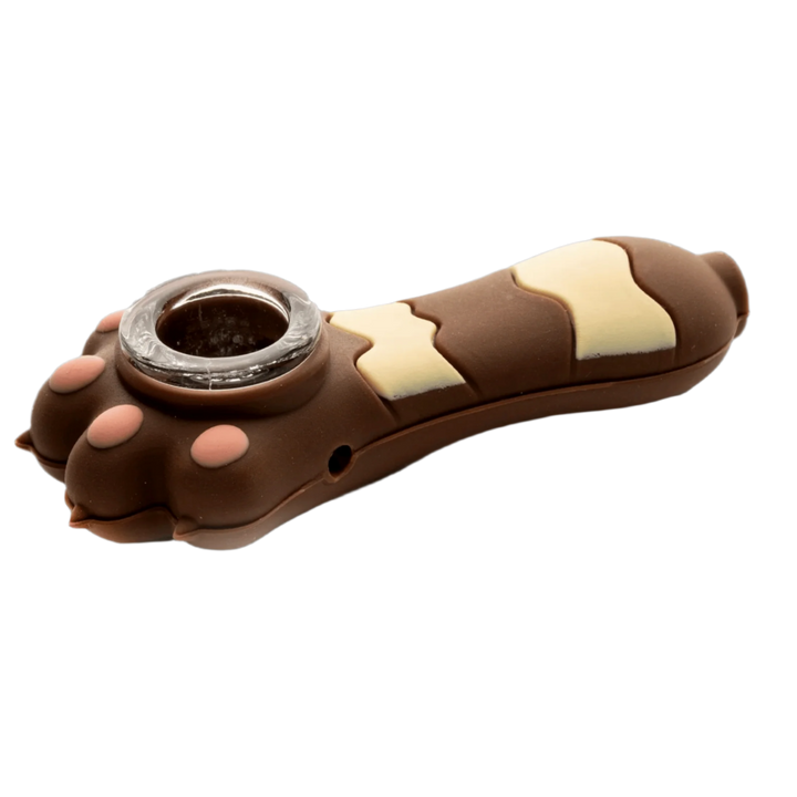 Lit Silicone 3.25" Cat Paw Weed Pipe