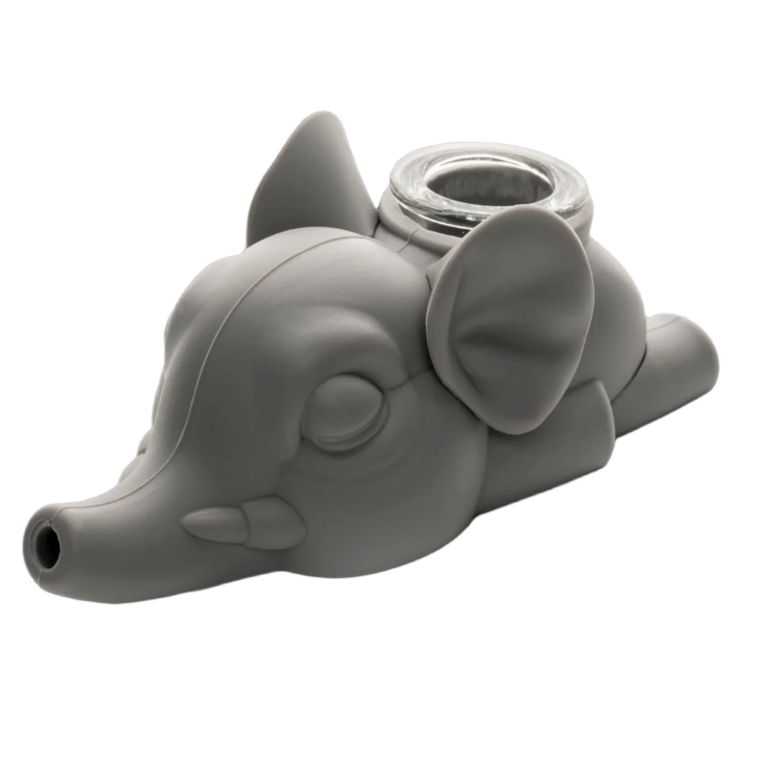 Lit Silicone 4" Elephant Weed Pipe