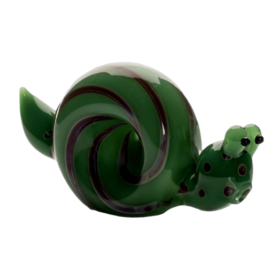 Red Eye Glass 4.5" Snail Hand Pipe