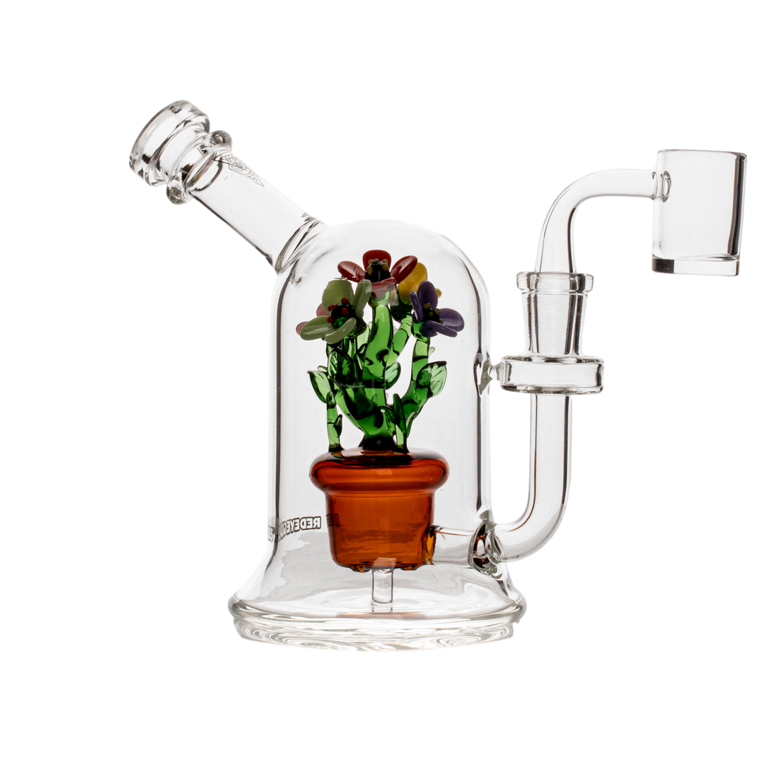Red Eye Glass 6.5" Bouquet Dab Rig