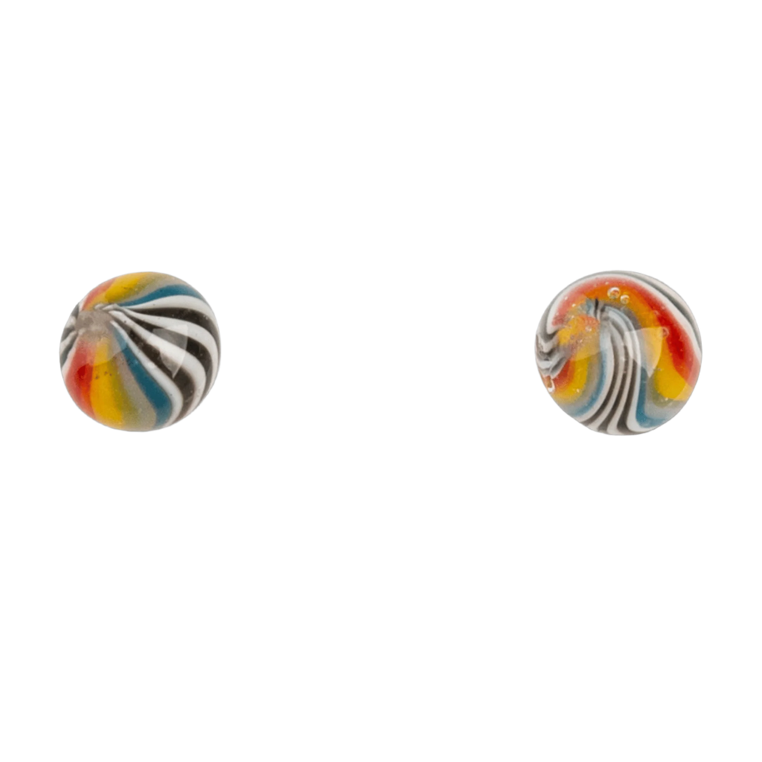 Red Eye Glass 6mm Wig Wag Terp Pearls (Pack of 2)