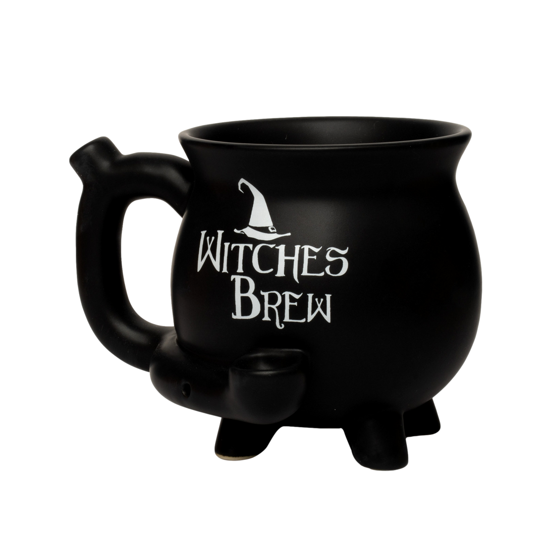 Witches Brew Cauldron Mug Weed Pipe