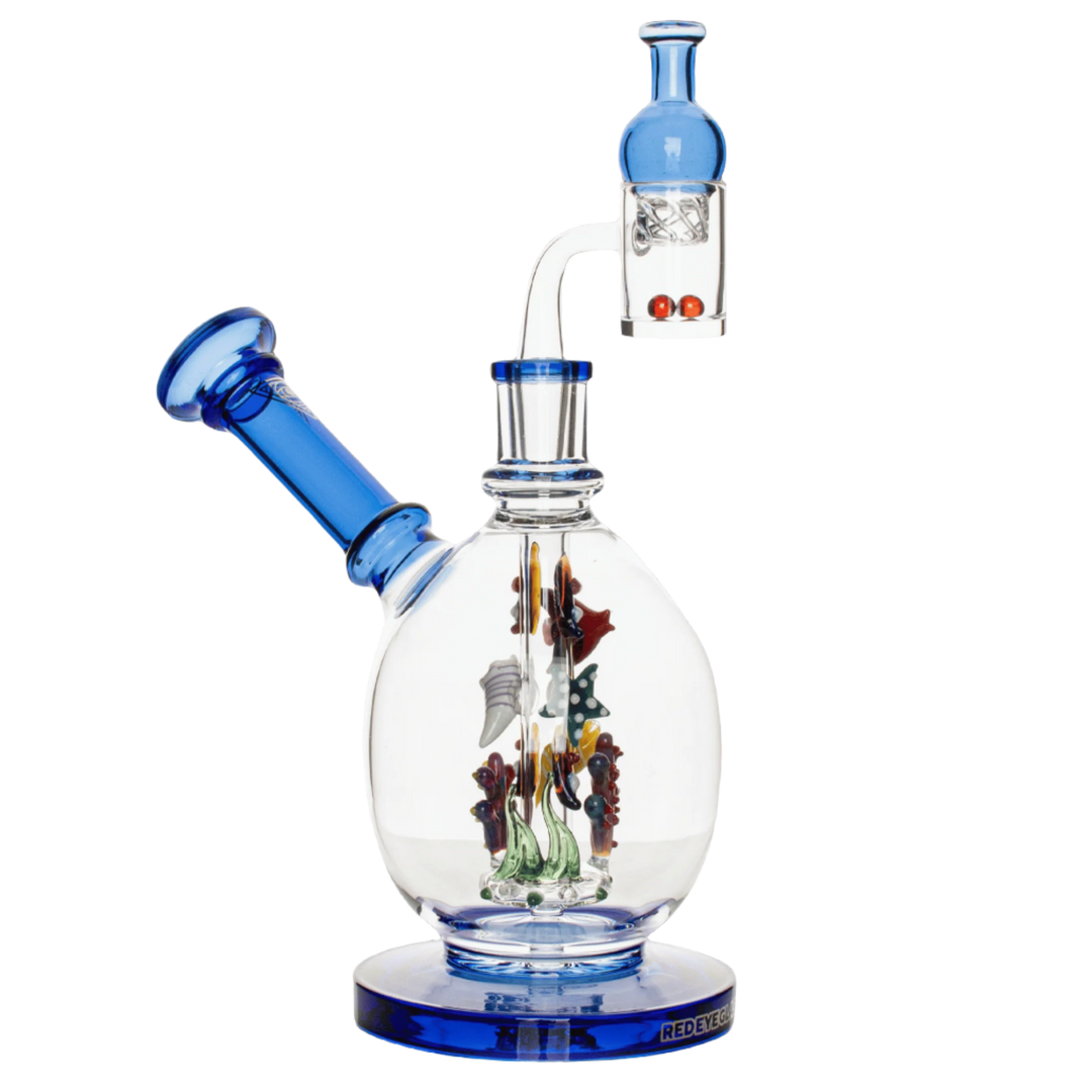 Red Eye Glass 6.5" Sealife Concentrate Rig Set - Canadian Vaporizers