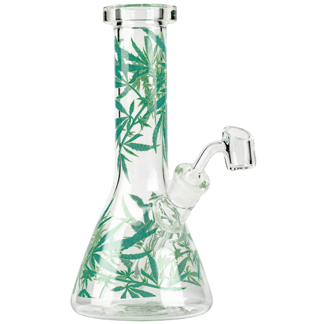 Red Eye Glass | 8.5" Leaf Concentrate Beaker - Canadian Vaporizers
