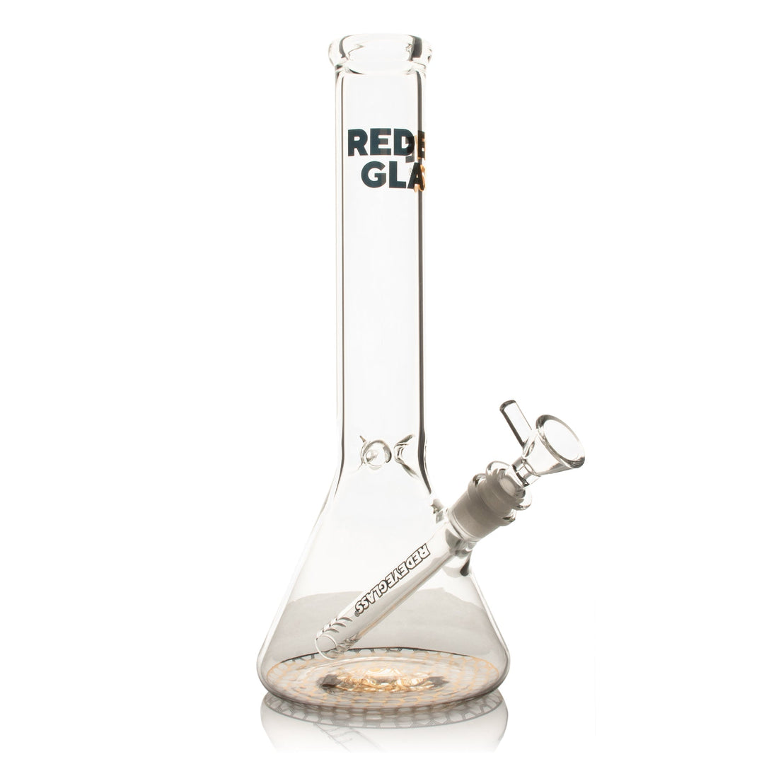 Red Eye Glass 12" Honeycomb Beaker Base Bong