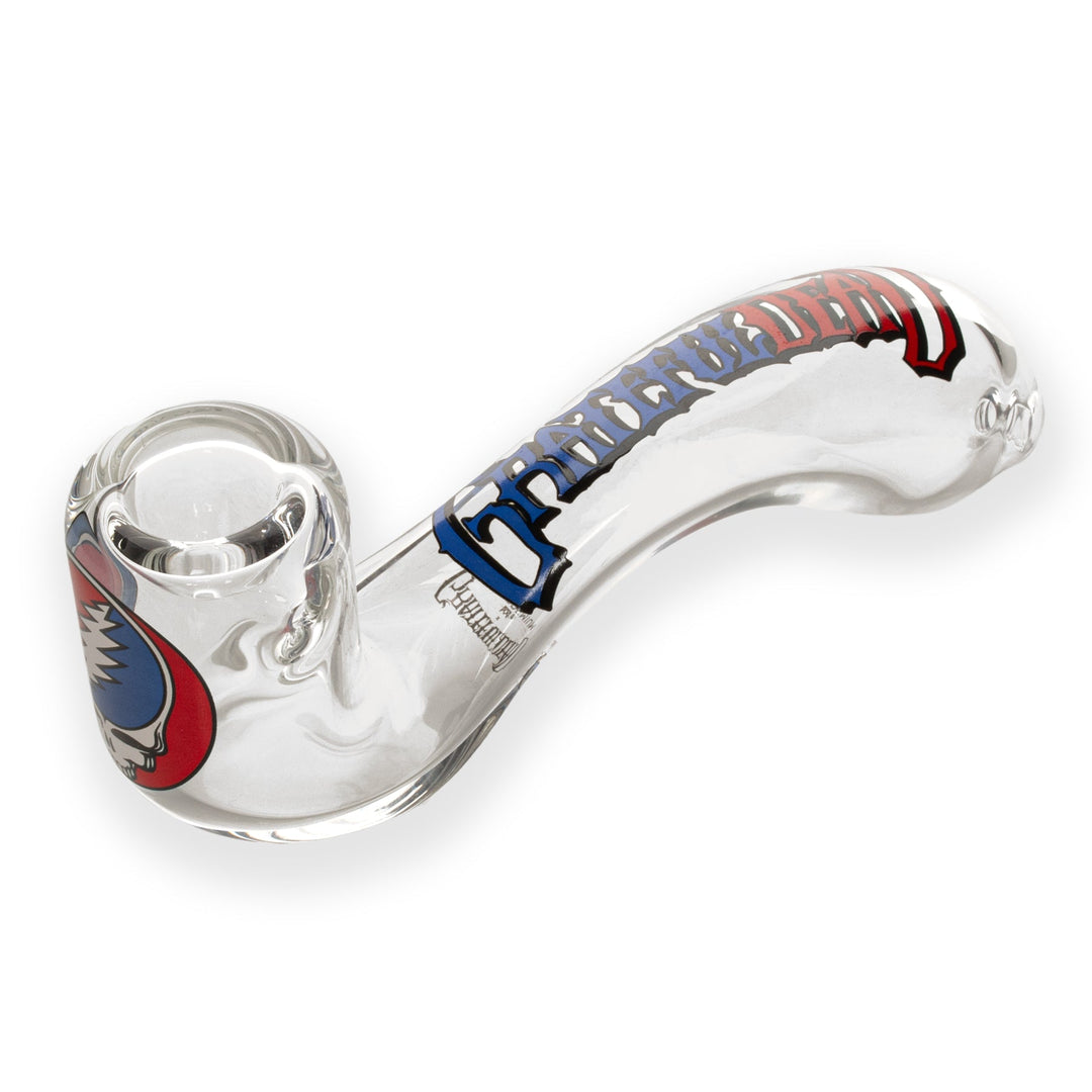 Grateful Dead 5.5" Steal Your Face Sherlock Hand Pipe in Collectible Tin