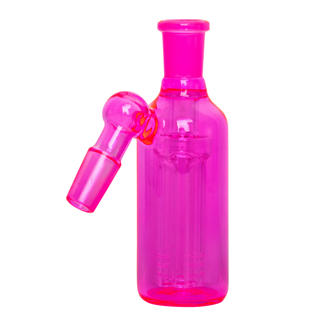 14mm 45 Degree Day Glow Ash Catcher W/4-Arm Tree Perc