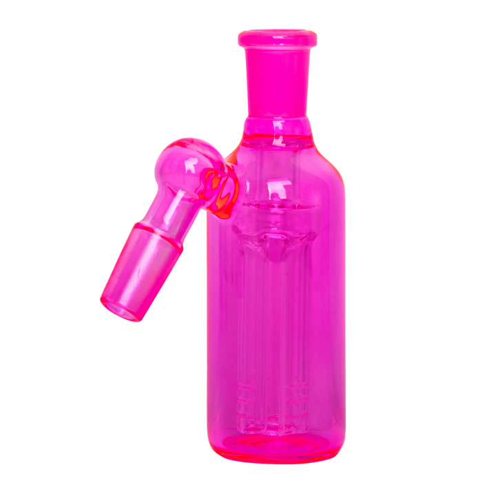 14mm 45 Degree Day Glow Ash Catcher W/4-Arm Tree Perc