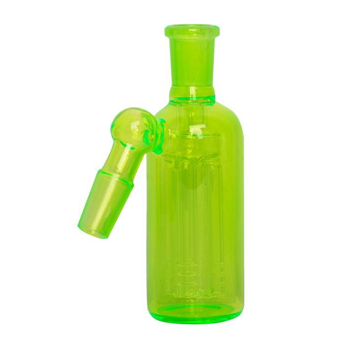 14mm 45 Degree Day Glow Ash Catcher W/4-Arm Tree Perc