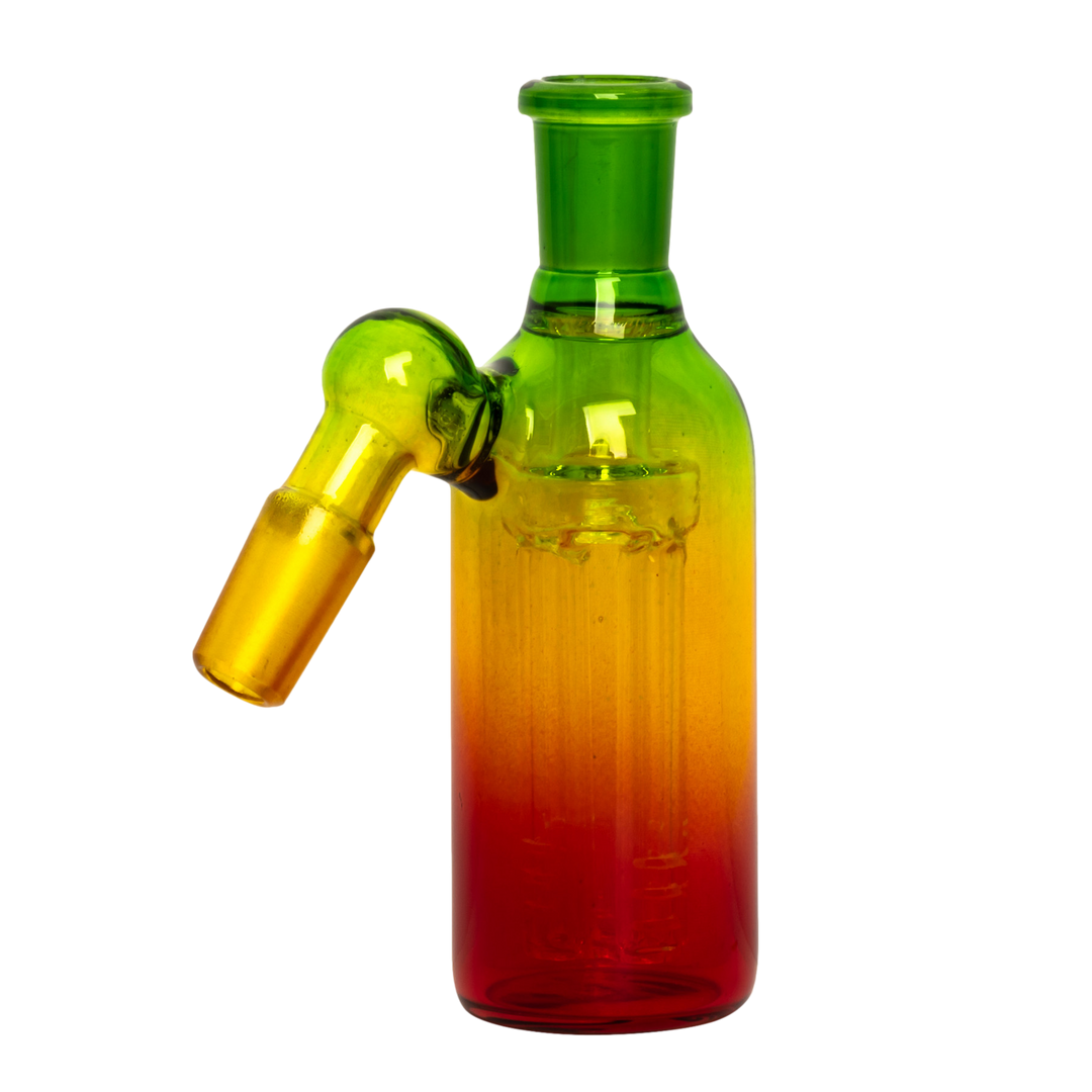14mm 45 Degree Day Glow Ash Catcher W/4-Arm Tree Perc