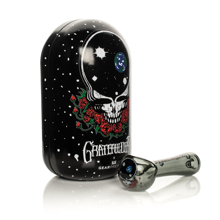 Grateful Dead 4.5" Space Your Face Spoon Hand Pipe in Collectible Tin