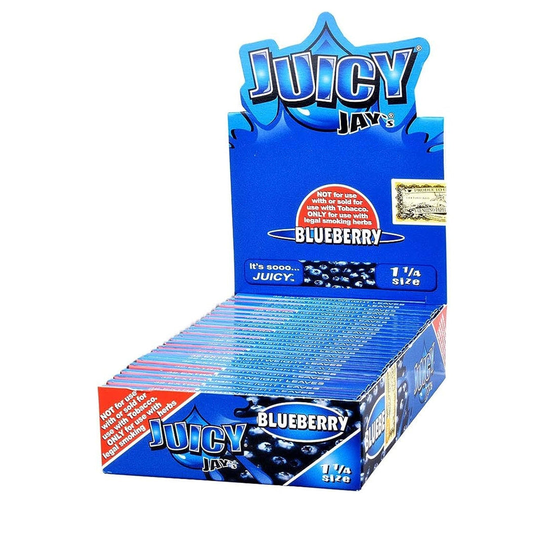 Juicy Jay 1¼ Blueberry Rolling Papers (Display of 24)