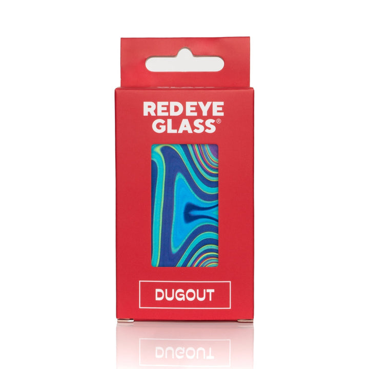 Red Eye Glass Purple Swirl Dugout