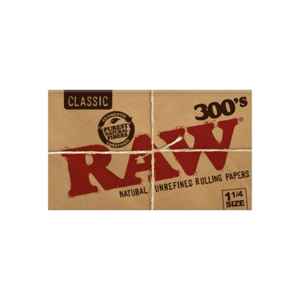 Raw 1¼ Classic 300's Rolling Papers (Display of 40)
