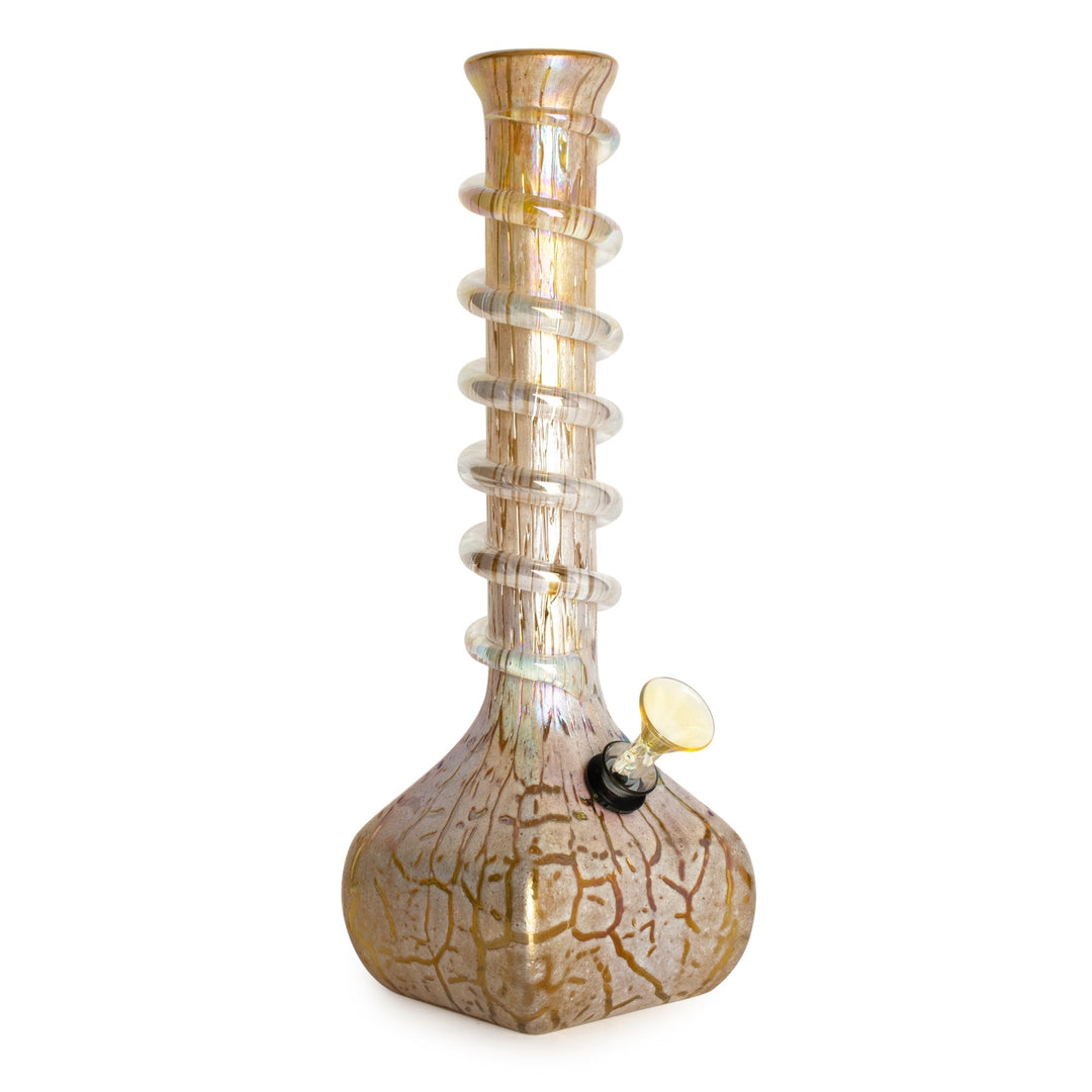 Retro Glass 13" Platinum Metallic Xanthi Bong