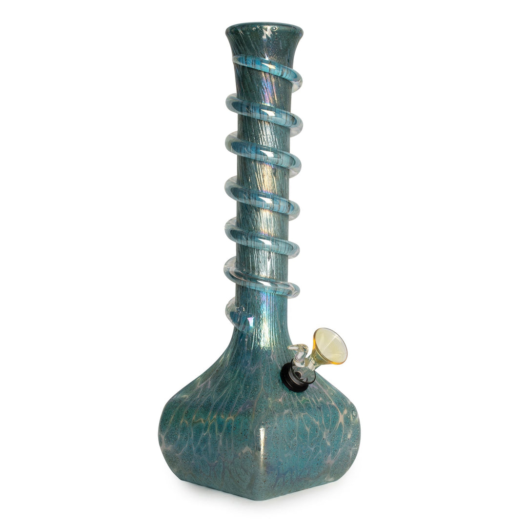 Retro Glass 13" Platinum Metallic Xanthi Bong