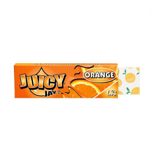 Juicy Jay 1¼ Orange Rolling Papers (Display of 24)