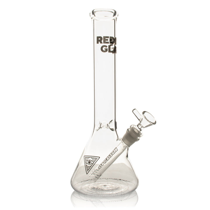 Red Eye Glass 12" Sacred Geometry Beaker Base Bong