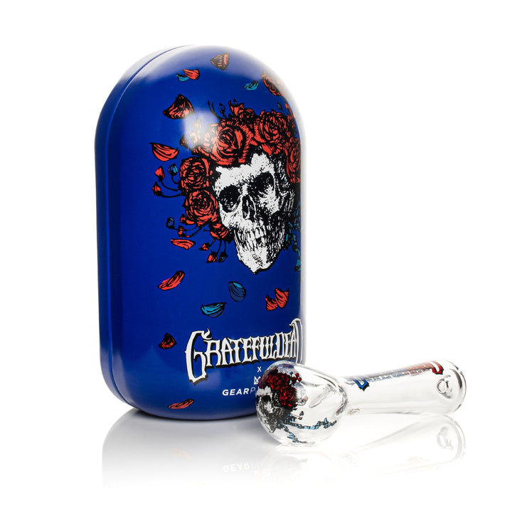 Grateful Dead 4.5" Bertha Spoon Hand Pipe in Collectible Tin