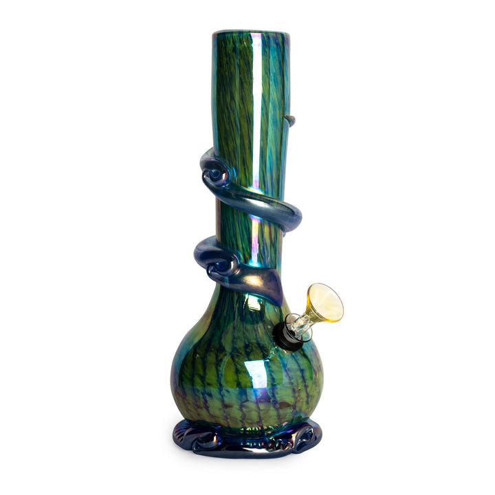 Retro Glass 13" Platinum Metallic Kozani Bong
