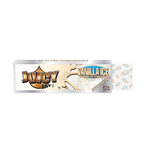 Juicy Jay 1¼ Super Fine Vanilla Ice Rolling Papers (Display of 24)