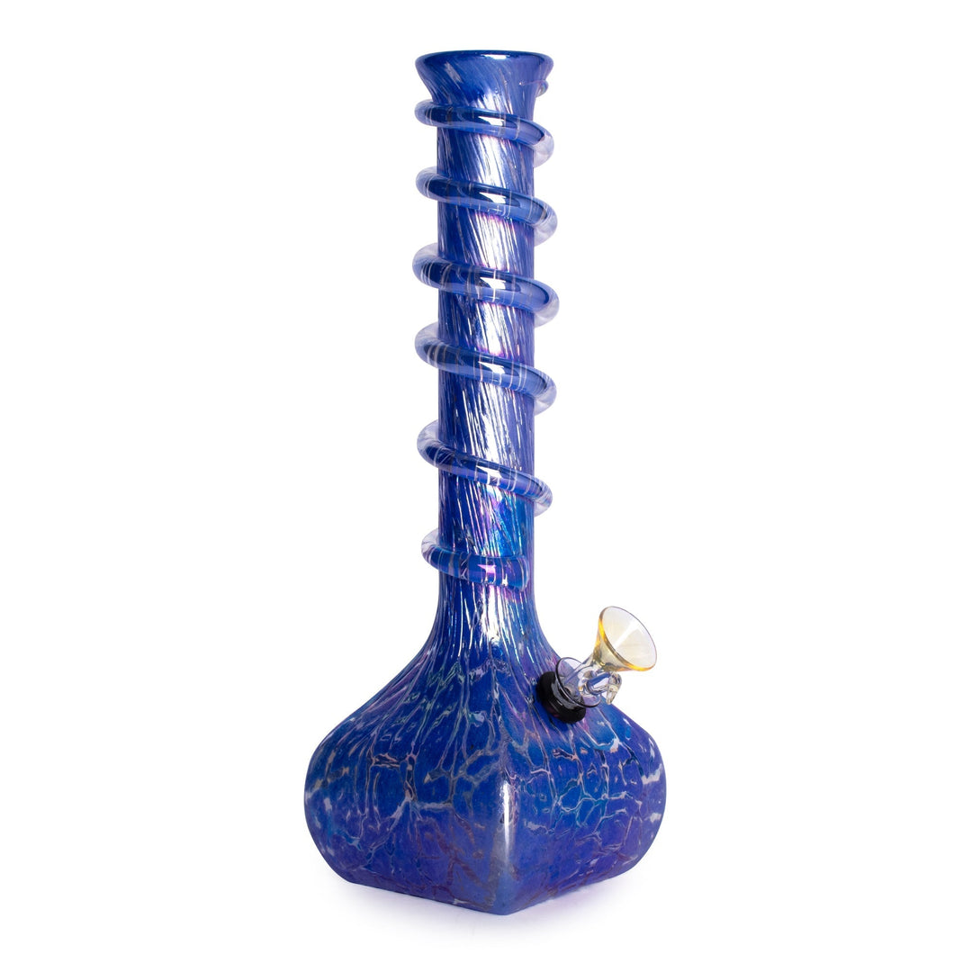Retro Glass 13" Platinum Metallic Xanthi Bong