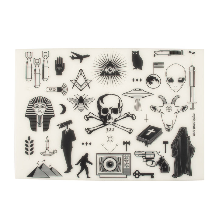 Gear Premium 12" x 8.5" Glow-in-the-Dark Conspiracy Theory Dab Mat
