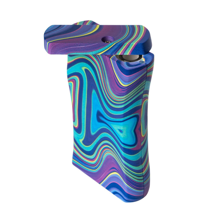 Red Eye Glass Purple Swirl Dugout