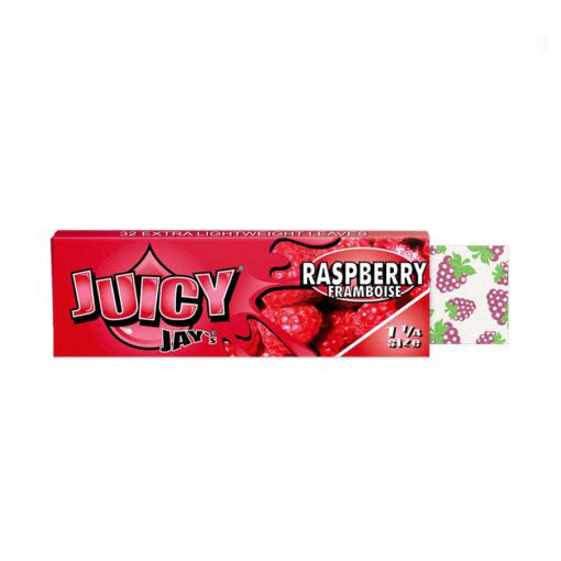 Juicy Jay 1¼ Raspberry Rolling Papers (Display of 24)