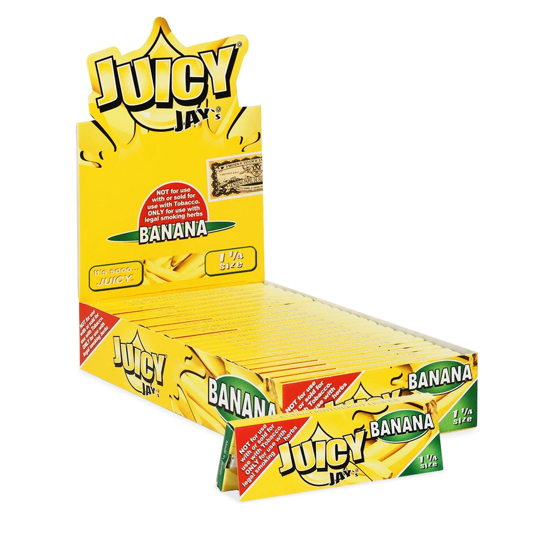 Juicy Jay 1¼ Banana Rolling Papers (Display of 24)