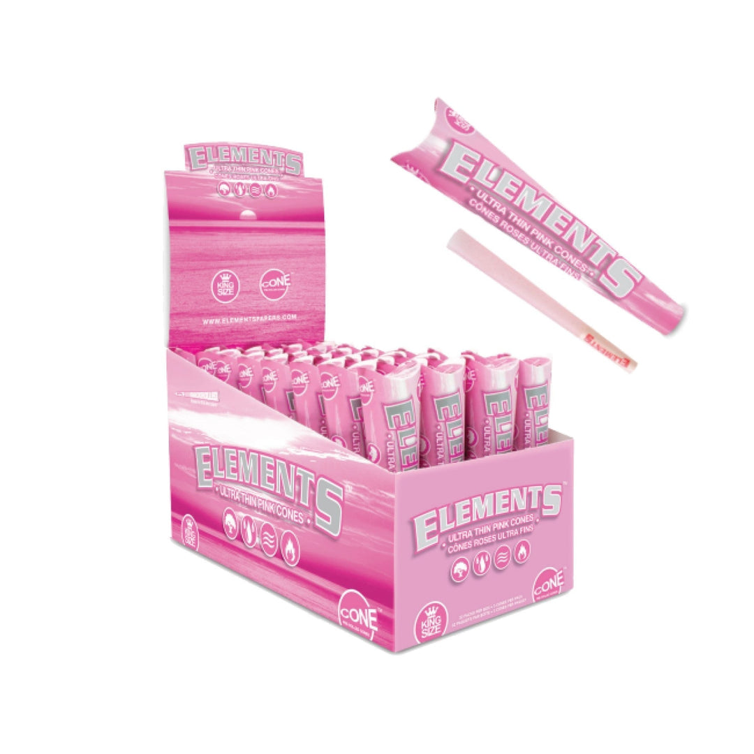 Elements Pink King Size Cones (Display of 24)