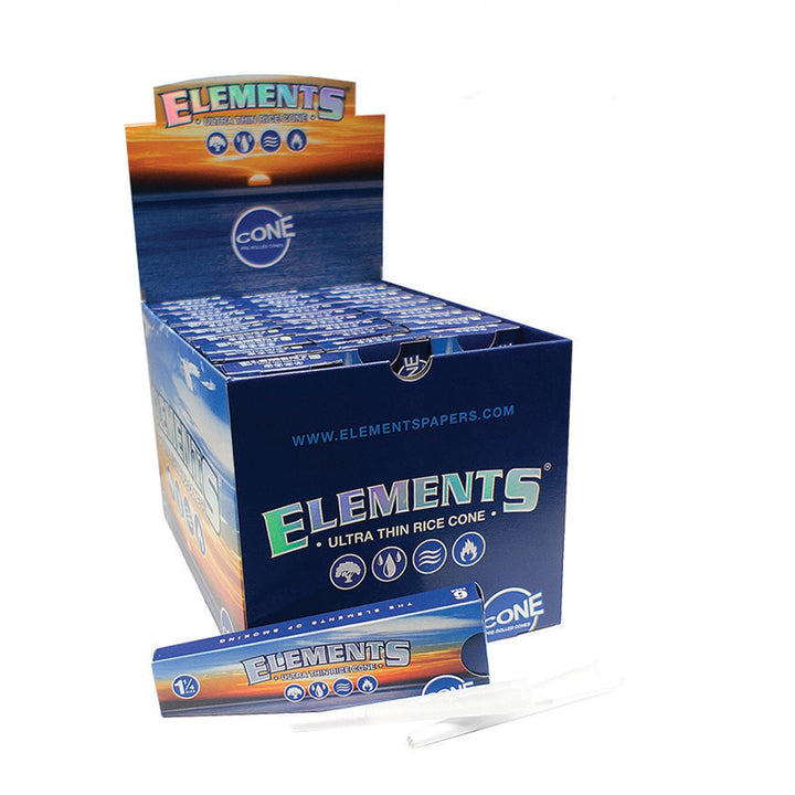 Elements 1¼ Ultra Thin Cones (Display of 30)