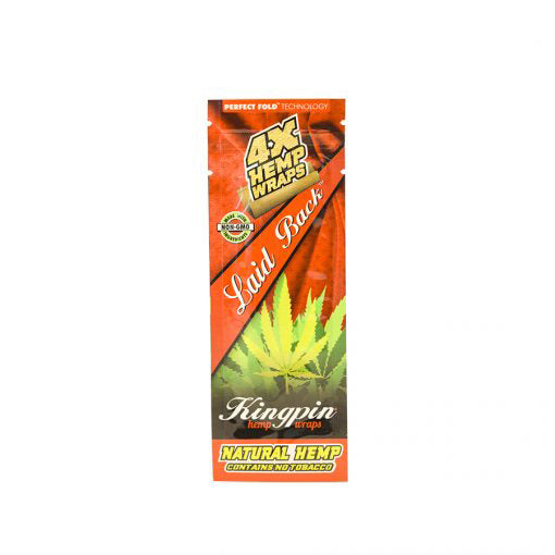 Kingpin Laid Back Hemp Wraps (Display of 25)