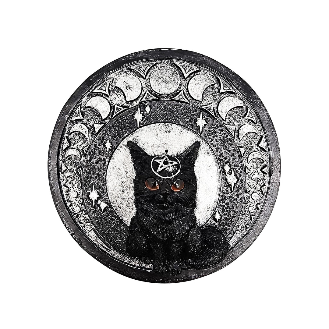 Black Mooncat Incense Burner