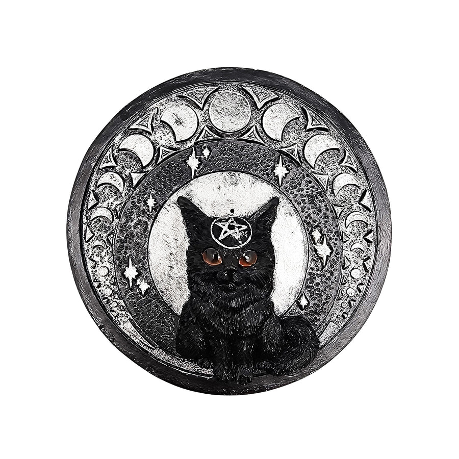 Black Mooncat Incense Burner