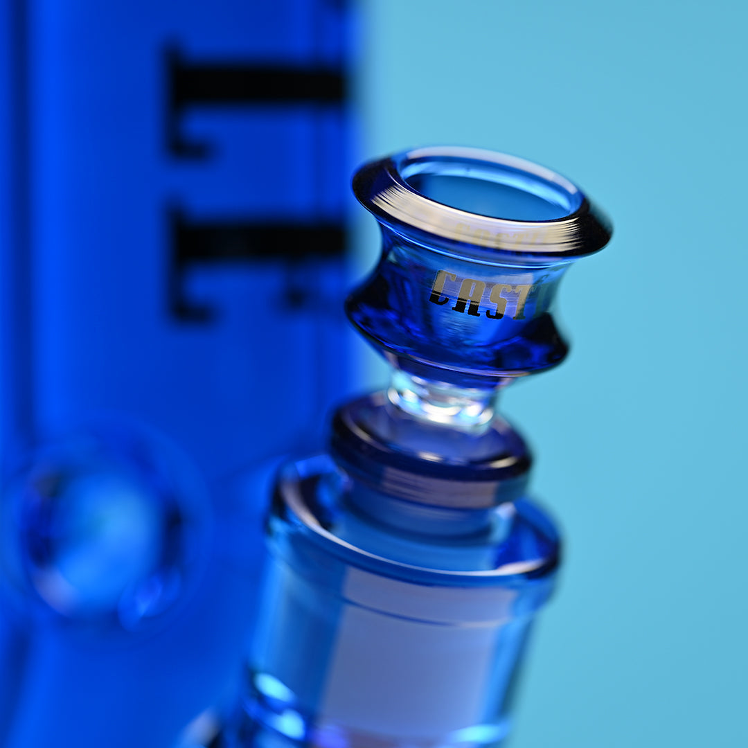 Castle Glass Works 14 Inch Luxe Electroplated Beaker Bong – 7mm Heavy Duty Glass