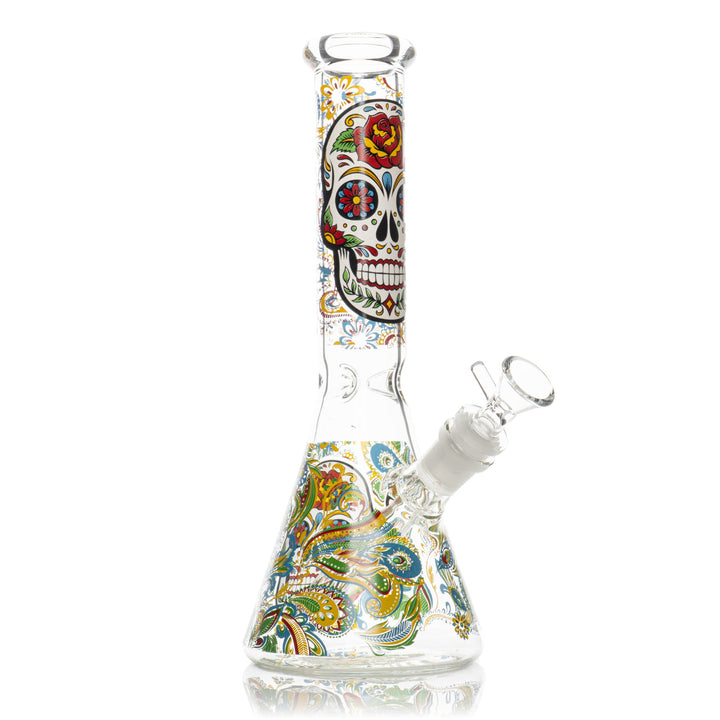 WCG 10" Sugar Skulls Bong (Assorted)