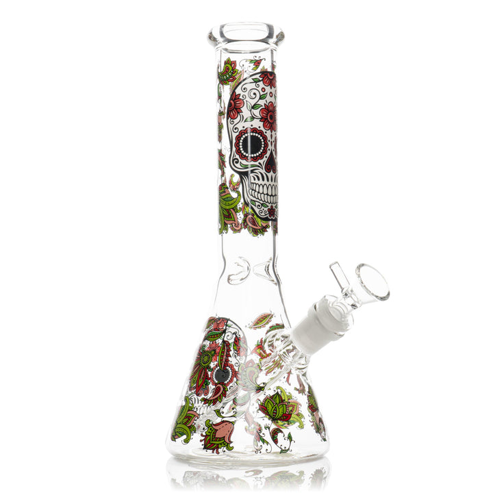 WCG 10" Sugar Skulls Bong (Assorted)
