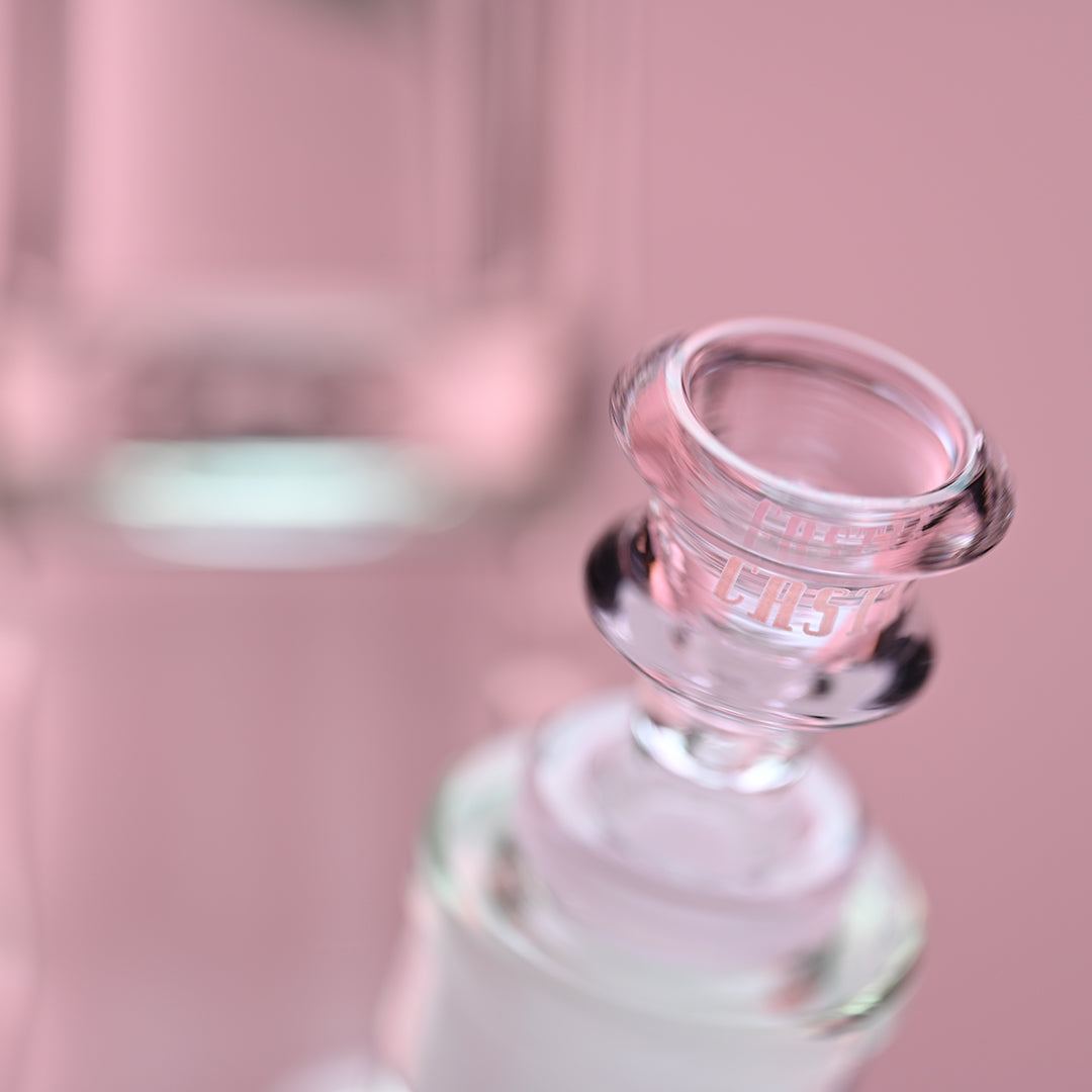 Castle Glass Works 16 Inch Japanese Cherry Blossom Beaker Bong - 9mm Glass