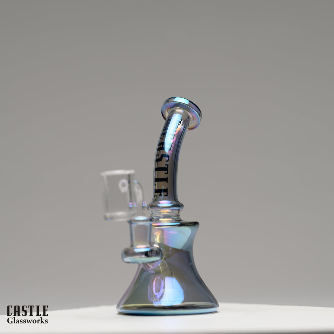Castle Glass Works Mini Electroplated 7 Inch Dab Rig