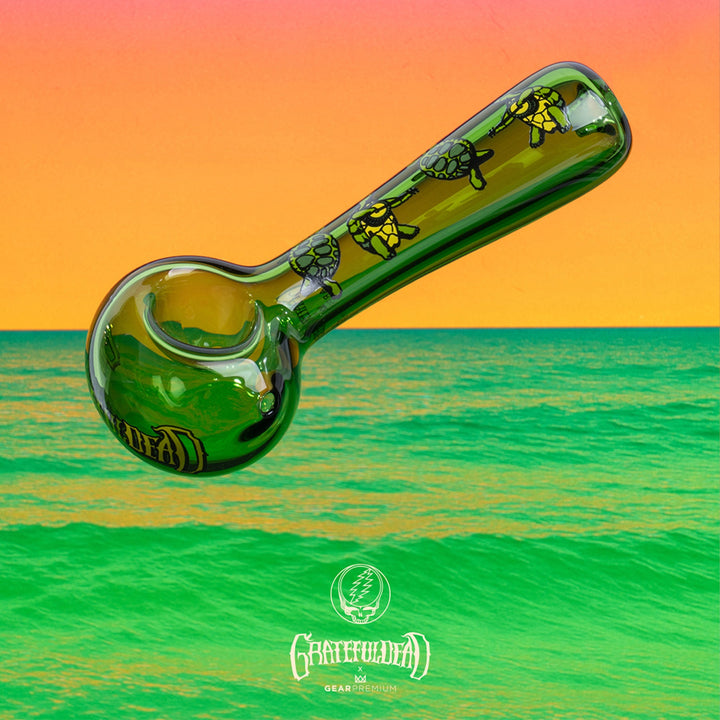 Grateful Dead 4.5" Green Terrapin Spoon Hand Pipe