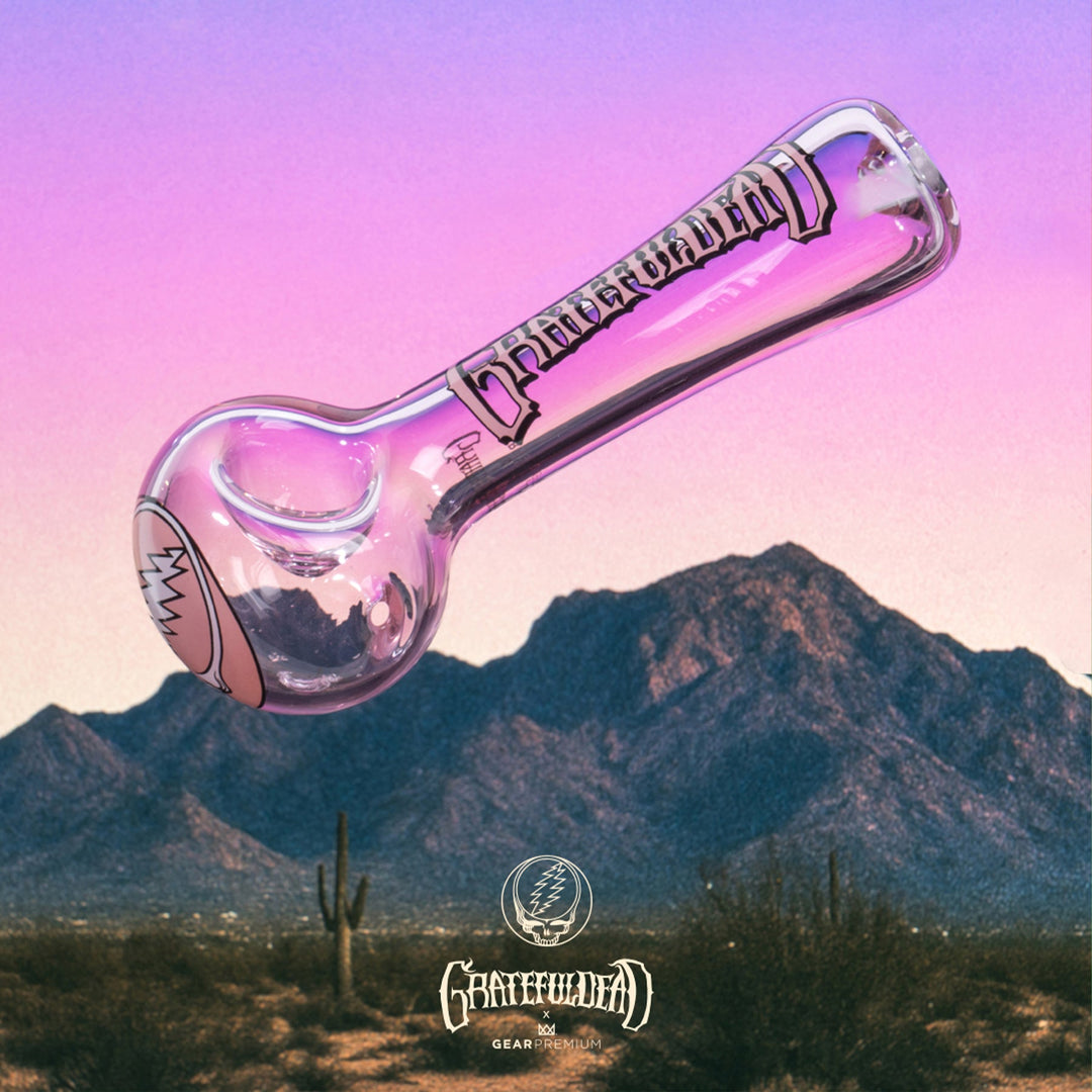 Grateful Dead 4.5" Pink Steal Your Face Spoon Hand Pipe