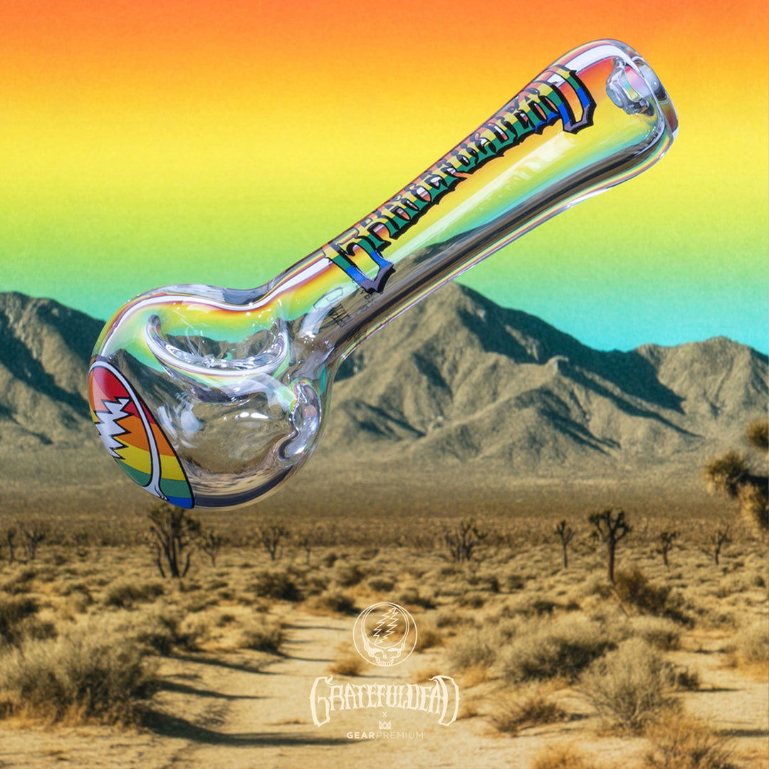 Grateful Dead 4.5" Rainbow Steal Your Face Spoon Hand Pipe