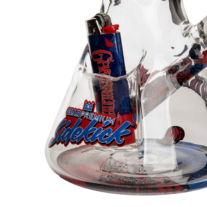 Gear Premium 12" 7mm Thick Steal Your Face Sidekick Bong (Limited Edition of 420)