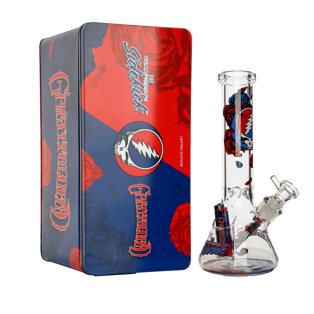Gear Premium 12" 7mm Thick Steal Your Face Sidekick Bong (Limited Edition of 420)