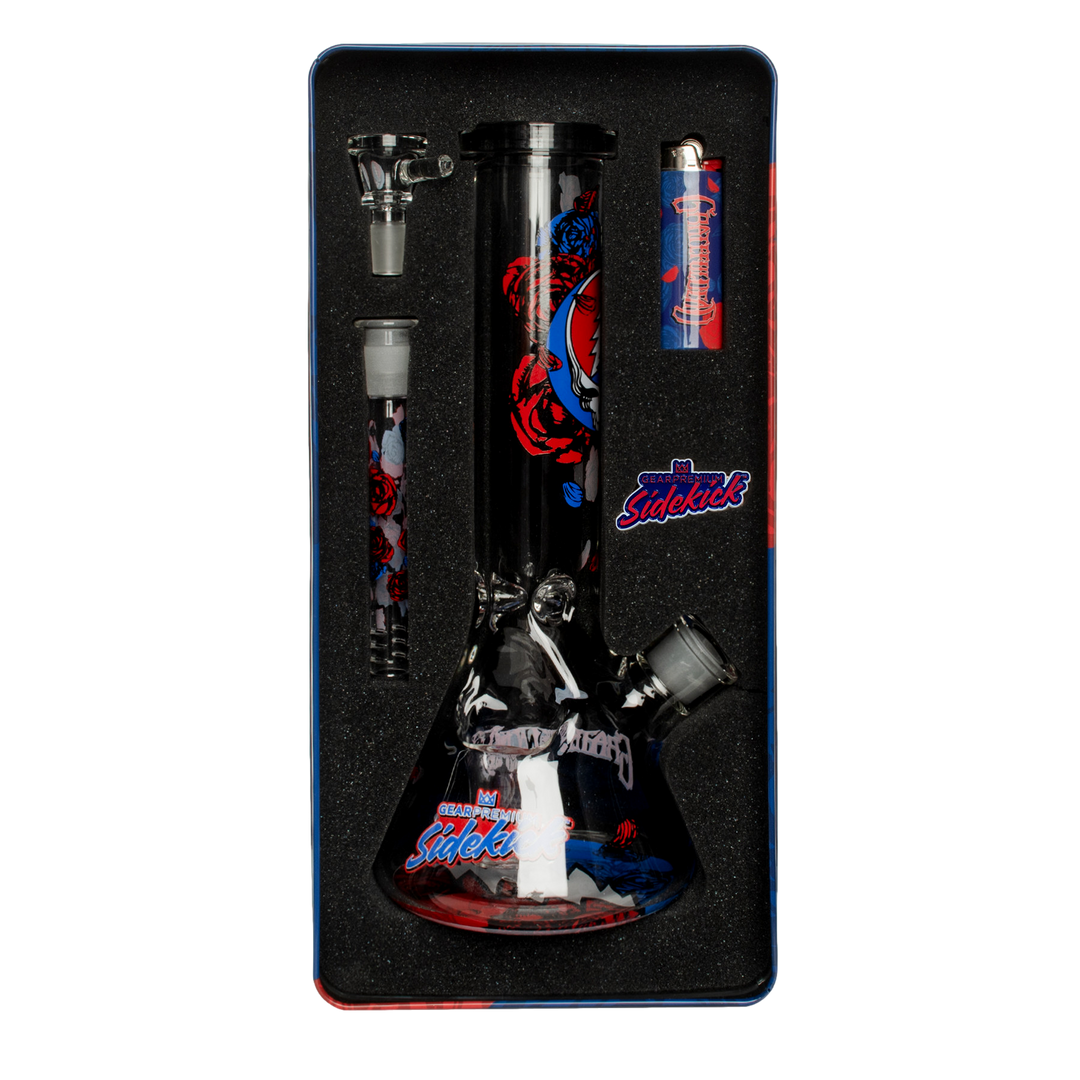Gear Premium 12" 7mm Thick Steal Your Face Sidekick Bong (Limited Edition of 420)