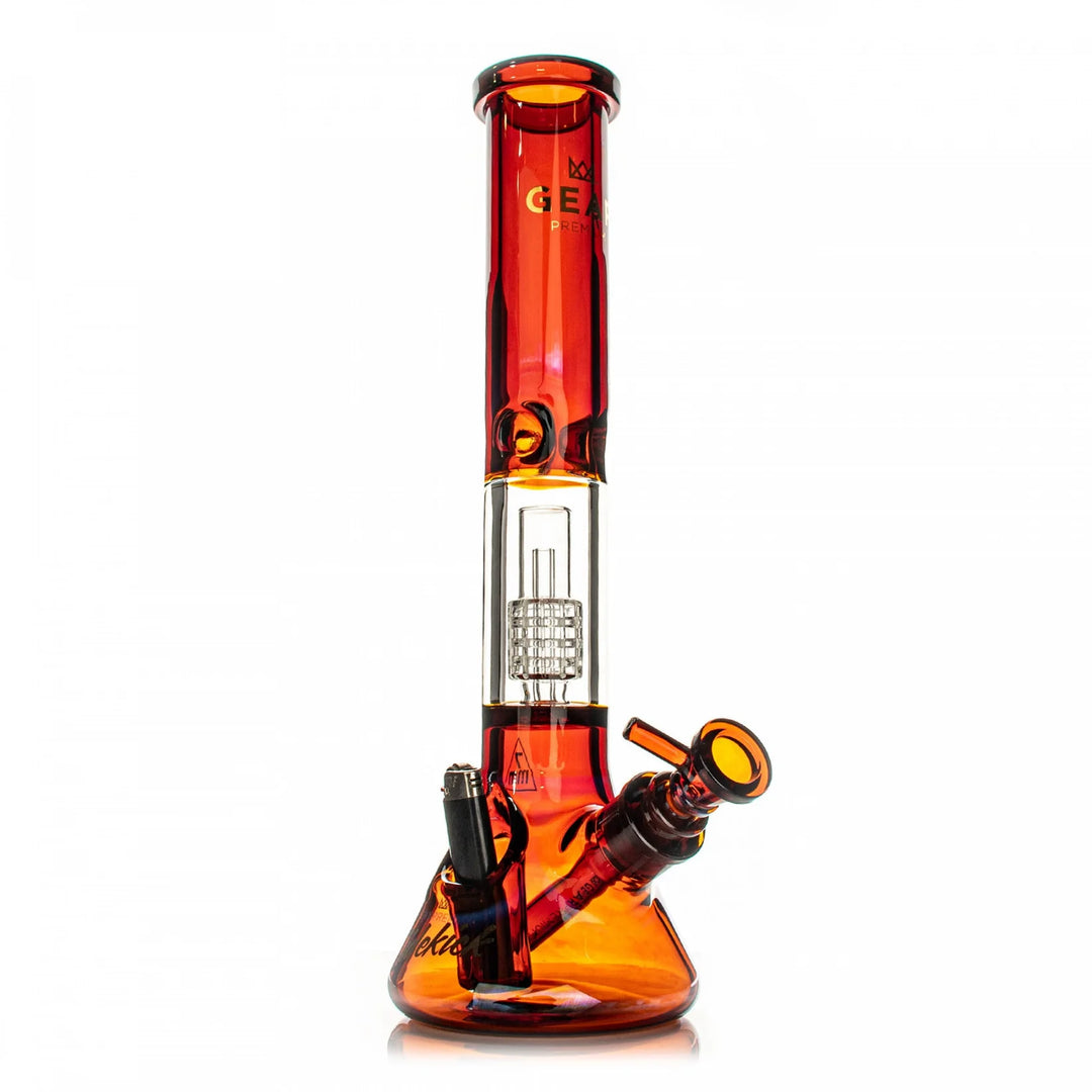 Gear Premium 15.5" 7mm Thick Sidekick Dual Chamber Beaker Base Bong