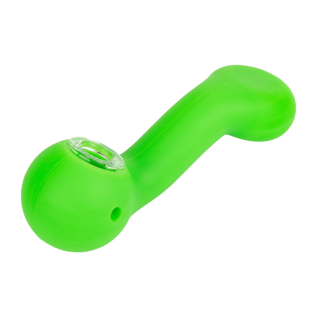 Lit Silicone 5" Sherlock Hand Pipe