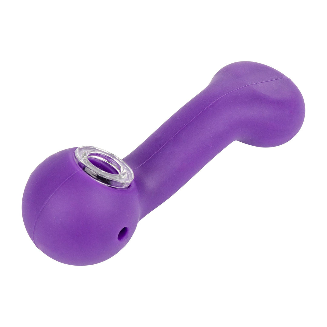 Lit Silicone 5" Sherlock Hand Pipe